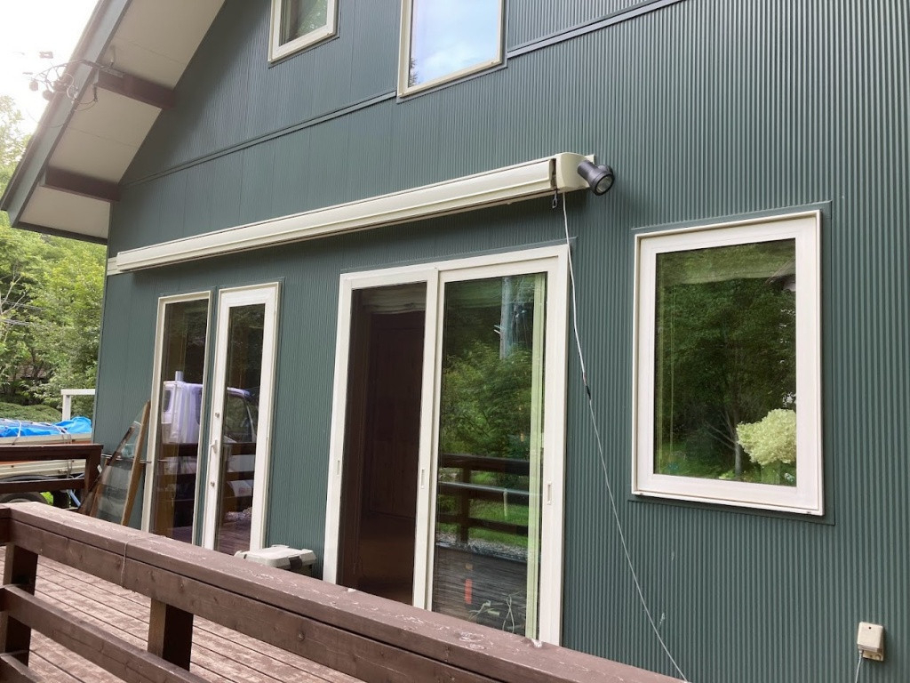 NCCトーヨー住器 諏訪店の電動オーニングがあれば出し入れ簡単です！！の施工後の写真1