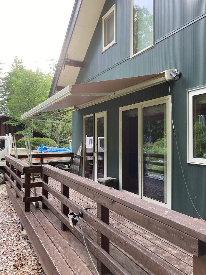 NCCトーヨー住器 諏訪店の電動オーニングがあれば出し入れ簡単です！！の施工後の写真2