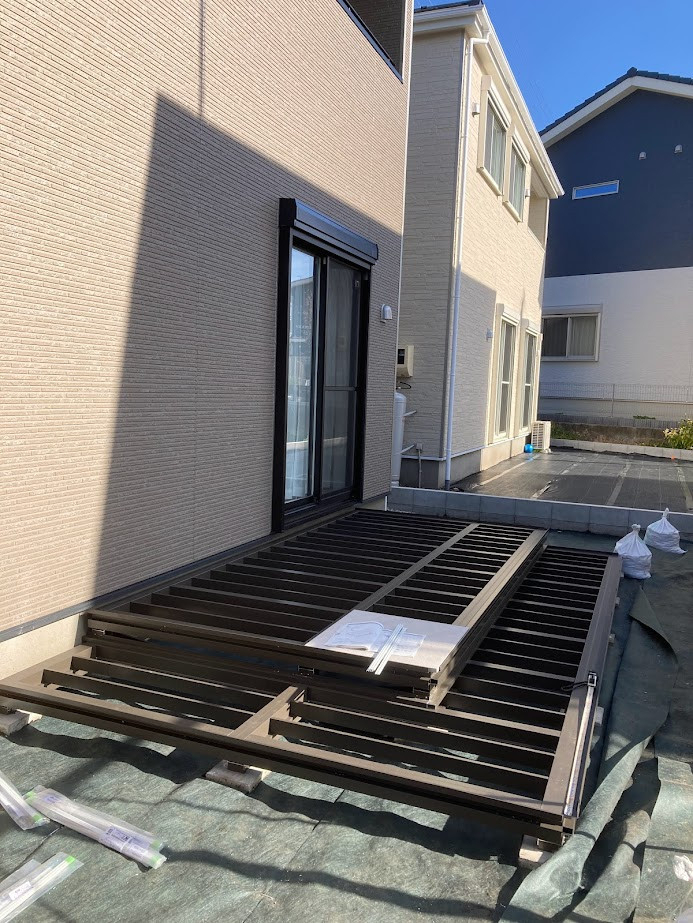 NCCトーヨー住器 諏訪店のタイルデッキを設置しました！！の施工前の写真3