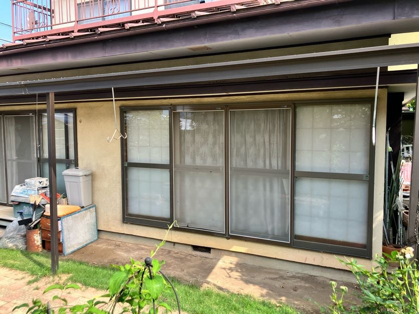 NCCトーヨー住器 諏訪店の雨の日も花粉が多い日も安心。1階から気軽に干せるサンルームの施工事例の施工前の写真2