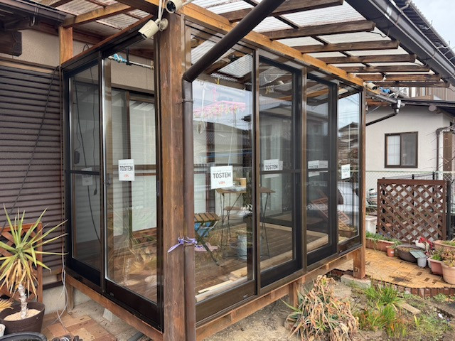 窓屋 茂原店のDIYでサンルーム作成の施工後の写真1