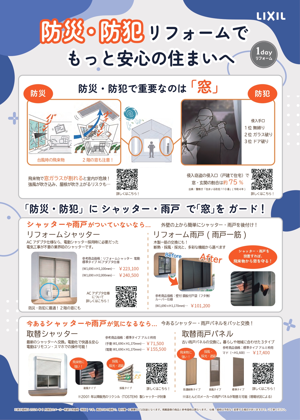 大泉トーヨー住器の網入りガラス交換【館林市】の施工事例詳細写真1