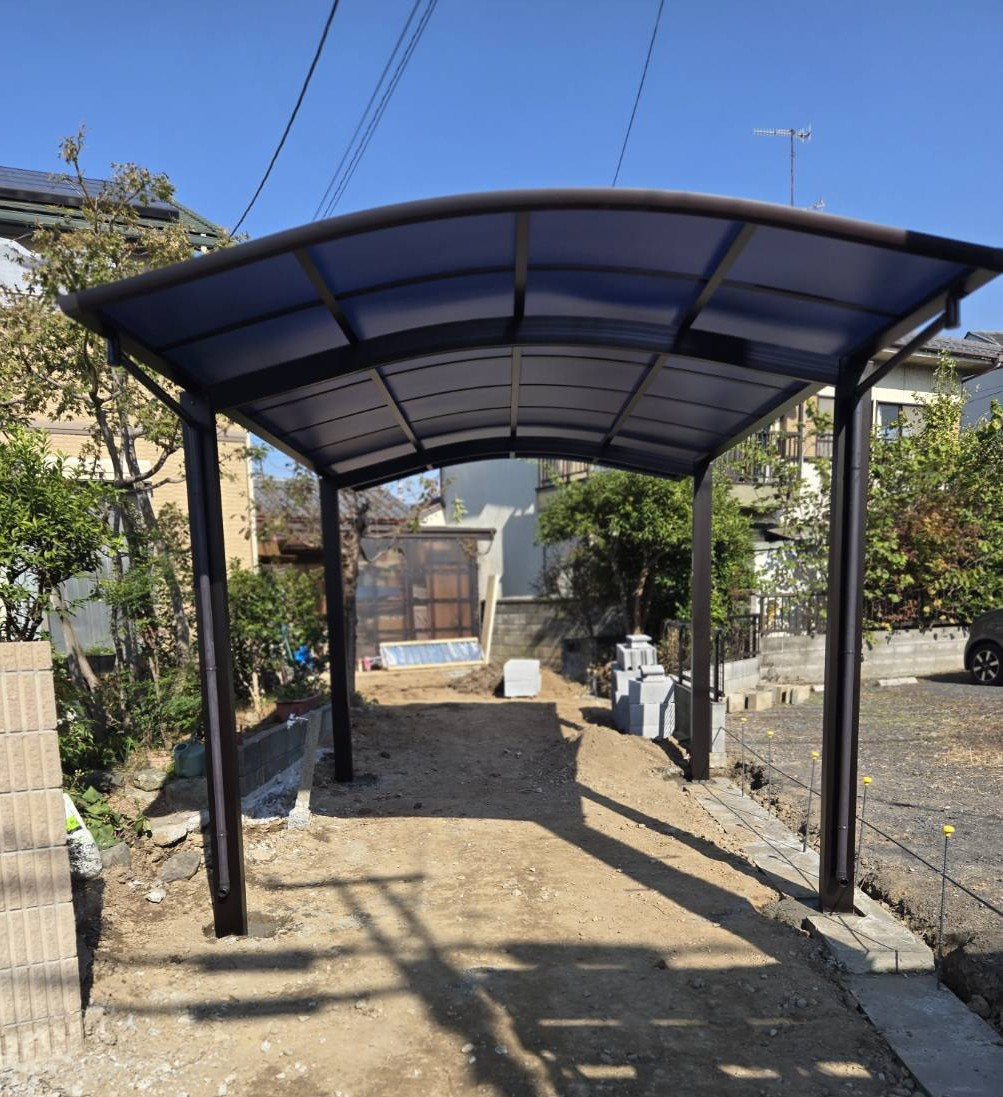 大泉トーヨー住器の【太田市】カーポート工事の施工後の写真1