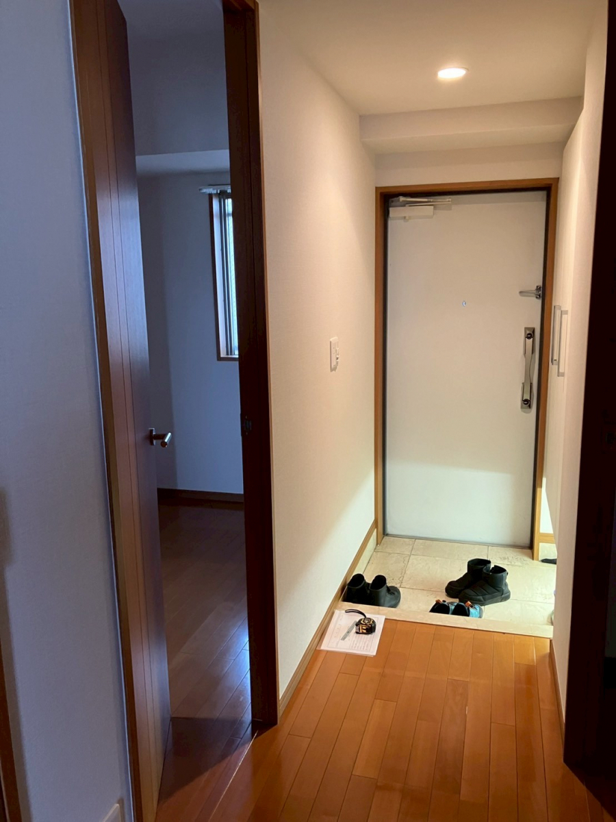 さくら住建の玄関にエコカラットプラス✨消臭・調湿効果で住まいの印象UP!の施工前の写真1
