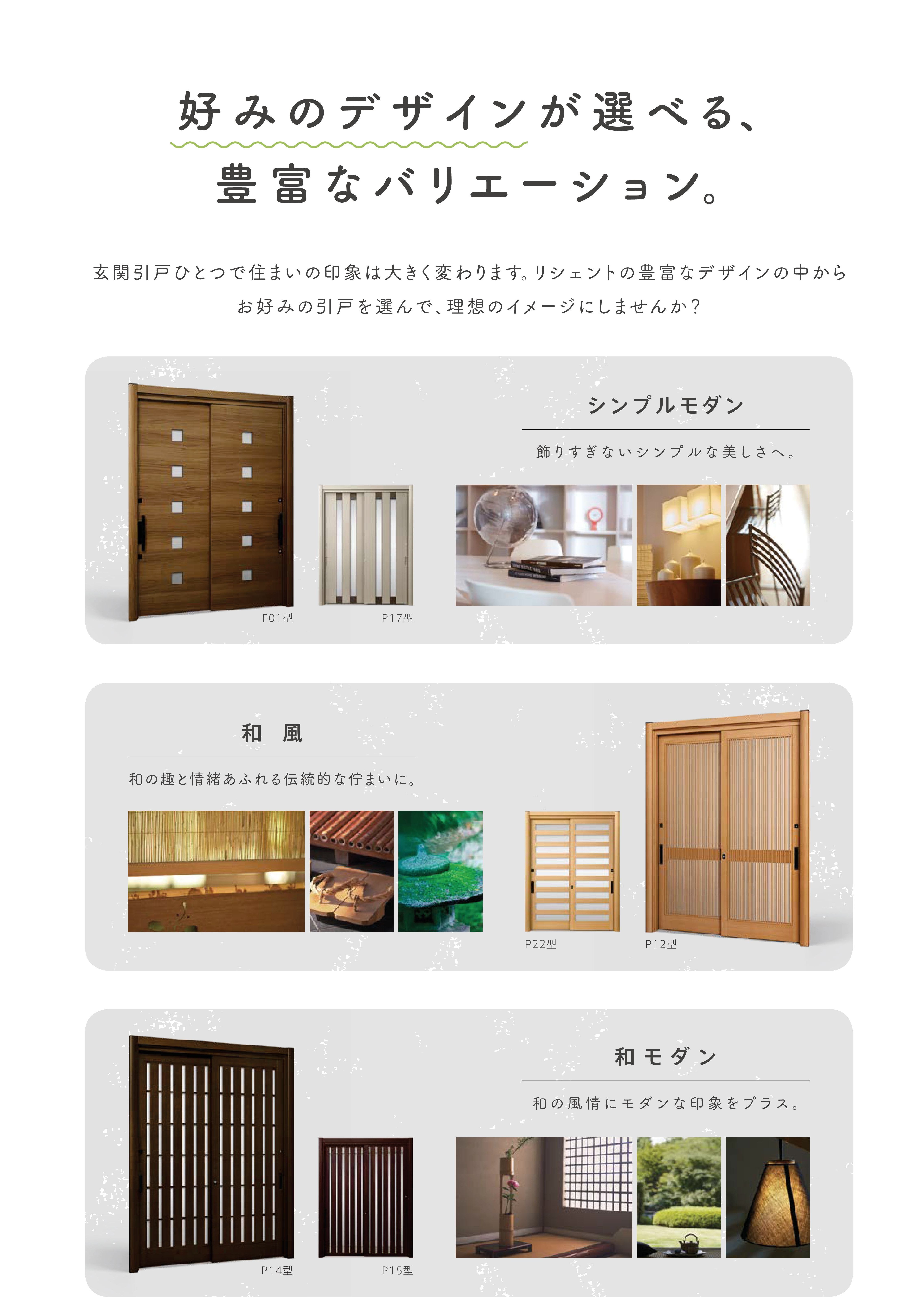 伸興トーヨー住器の玄関引戸をたった1日で取替えてしまうリシェント玄関引戸のご紹介の施工事例詳細写真1