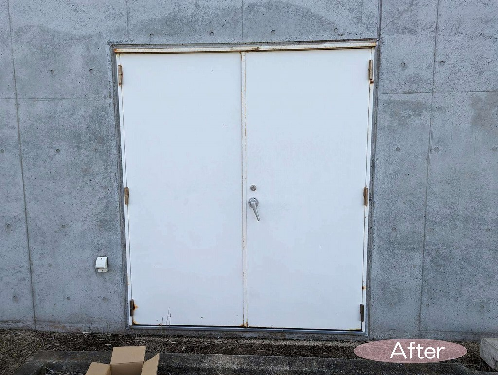 伸興トーヨー住器のドア修繕～グレモンハンドル錠のお取替えの施工後の写真2
