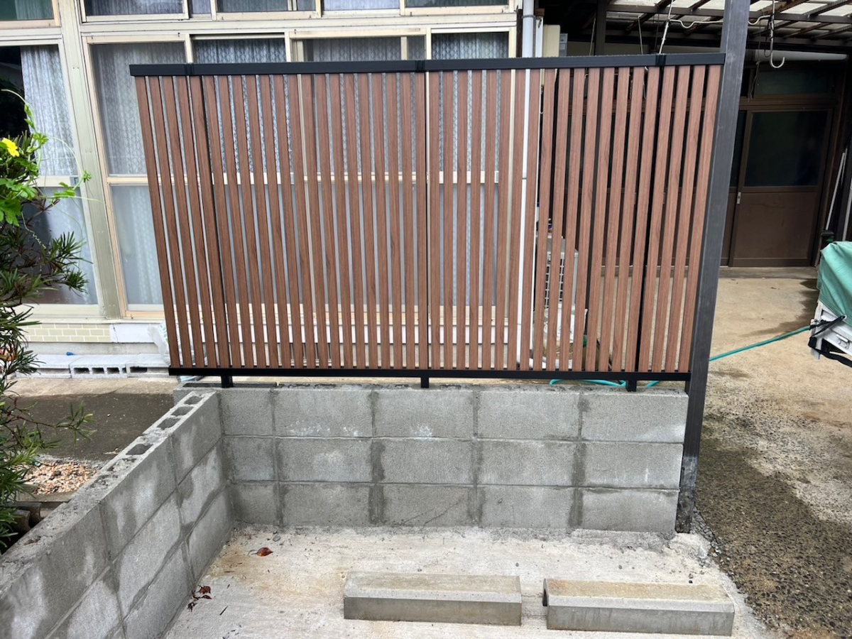 伸興トーヨー住器のフェンス設置の施工後の写真1