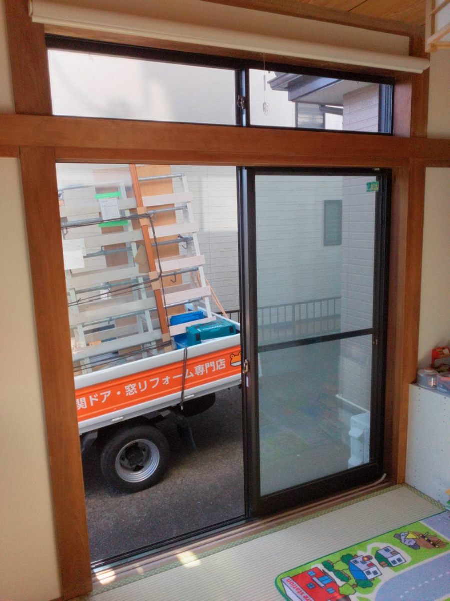 窓研 土浦の窓のリフォーム工事（インプラス）土浦市H様邸の施工前の写真1