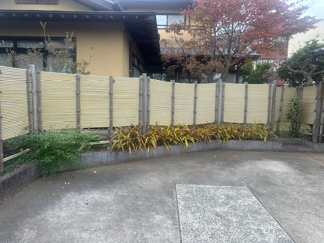 窓研 土浦の目隠しフェンスの設置の施工前の写真2
