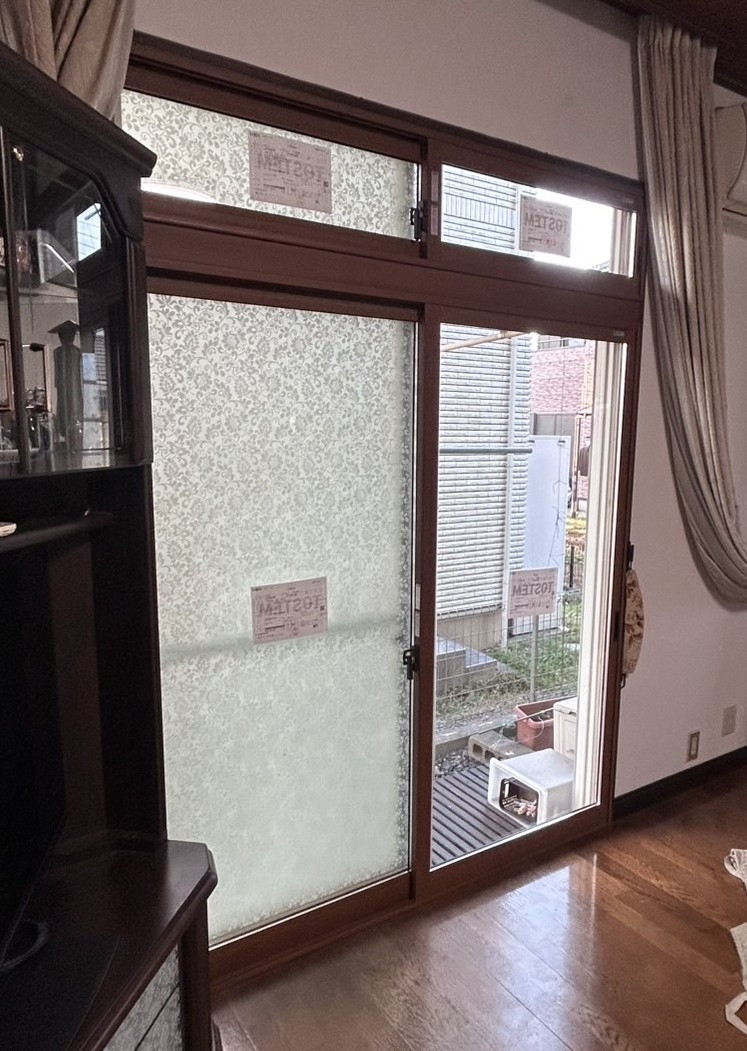 窓研 土浦の素敵な型ガラスはそのままに！窓のリフォーム工事の施工後の写真2