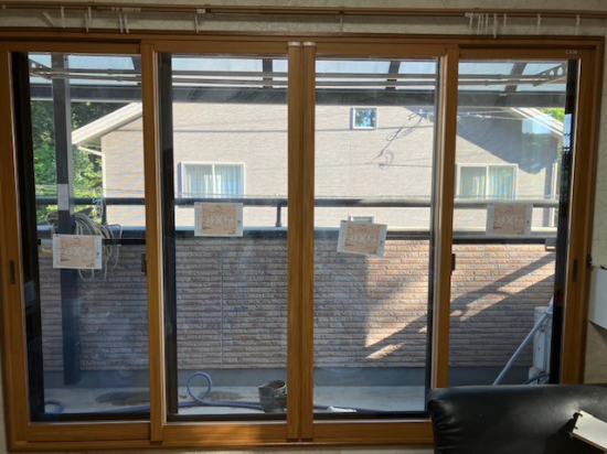 小林トーヨー住器の内窓インプラス　4枚建て施工例施工事例写真1