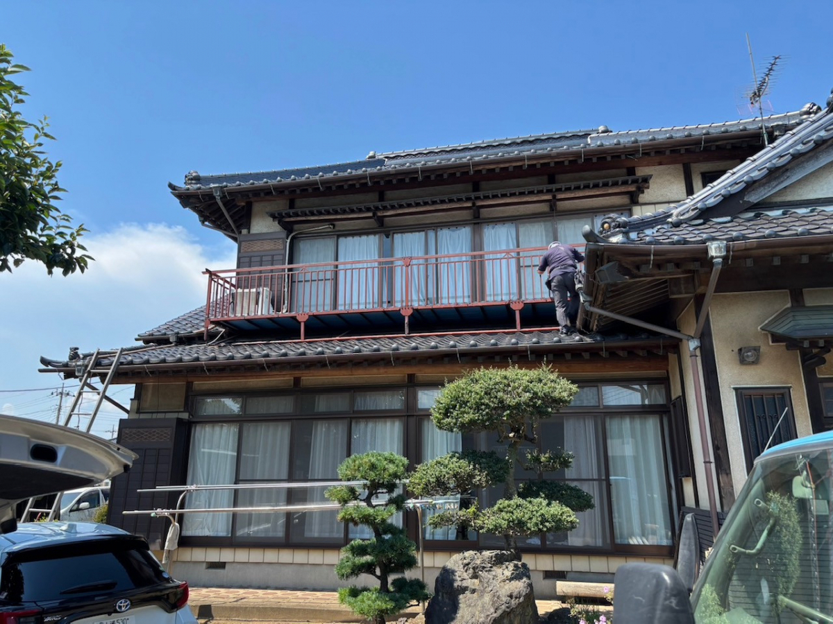 小林トーヨー住器の屋根置き式バルコニー ビューステージの施工前の写真1