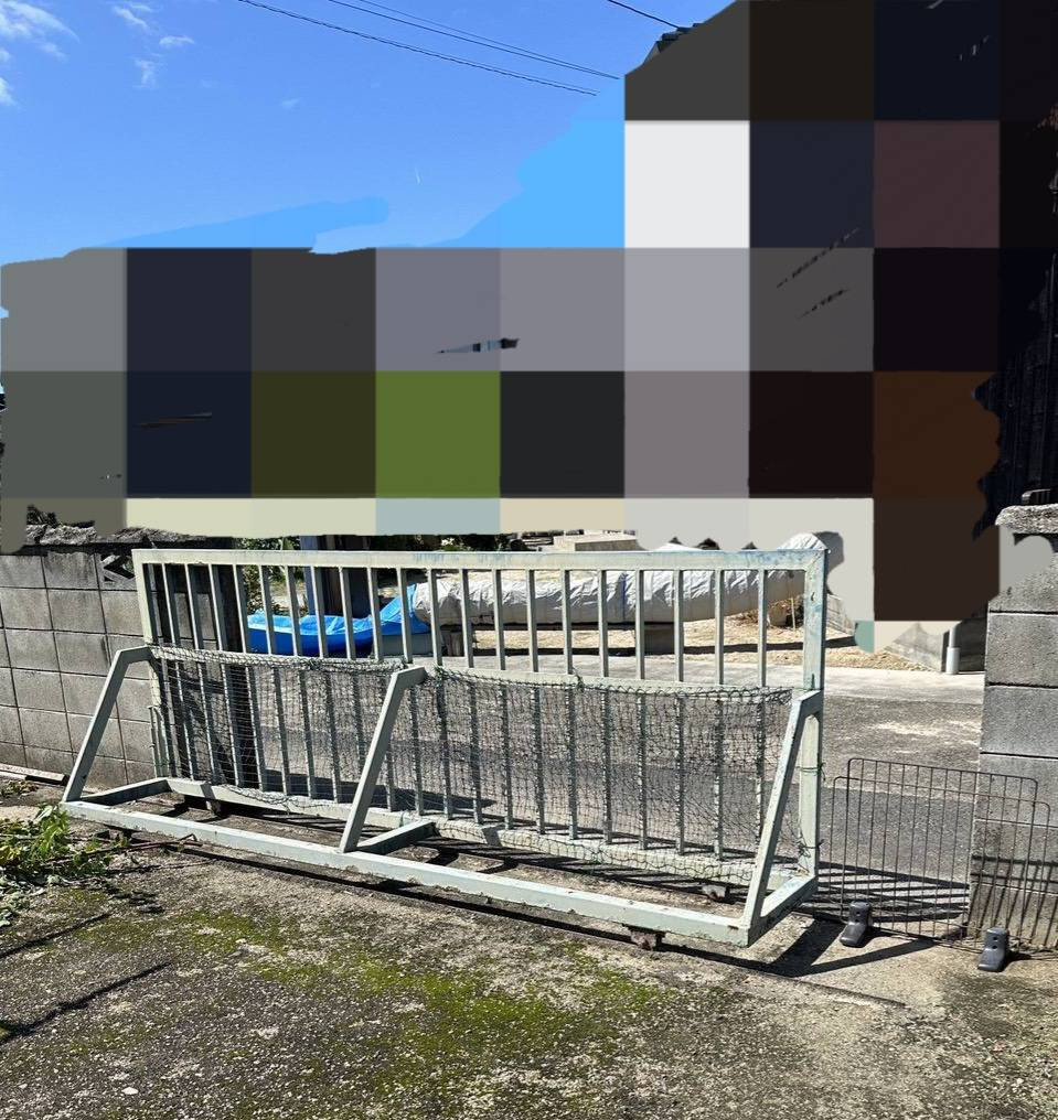 ワタナベトーヨー住器のアルシャインⅡPG Aタイプ門扉交換施工の施工前の写真1