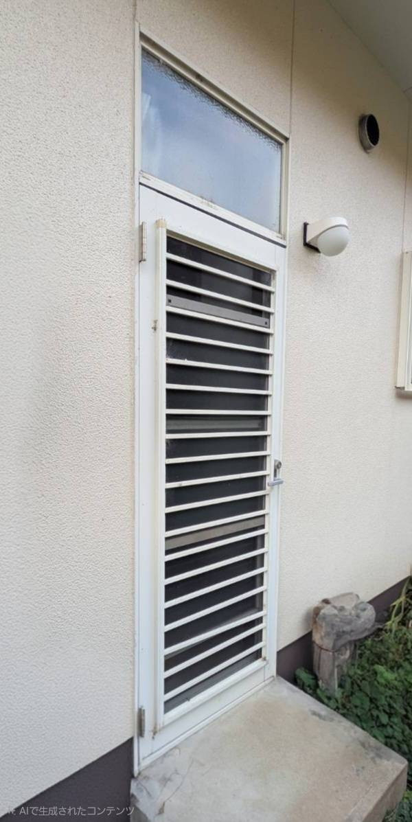 ワタナベトーヨー住器の勝手口ドアをリフォームして快適＆安心にの施工前の写真1