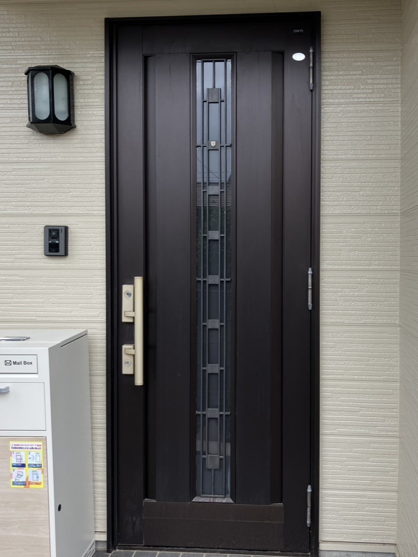 つくば住生活 石岡店の東茨城郡茨城町【玄関ドアの交換】スマートロックで利便性と防犯性アップの施工前の写真1