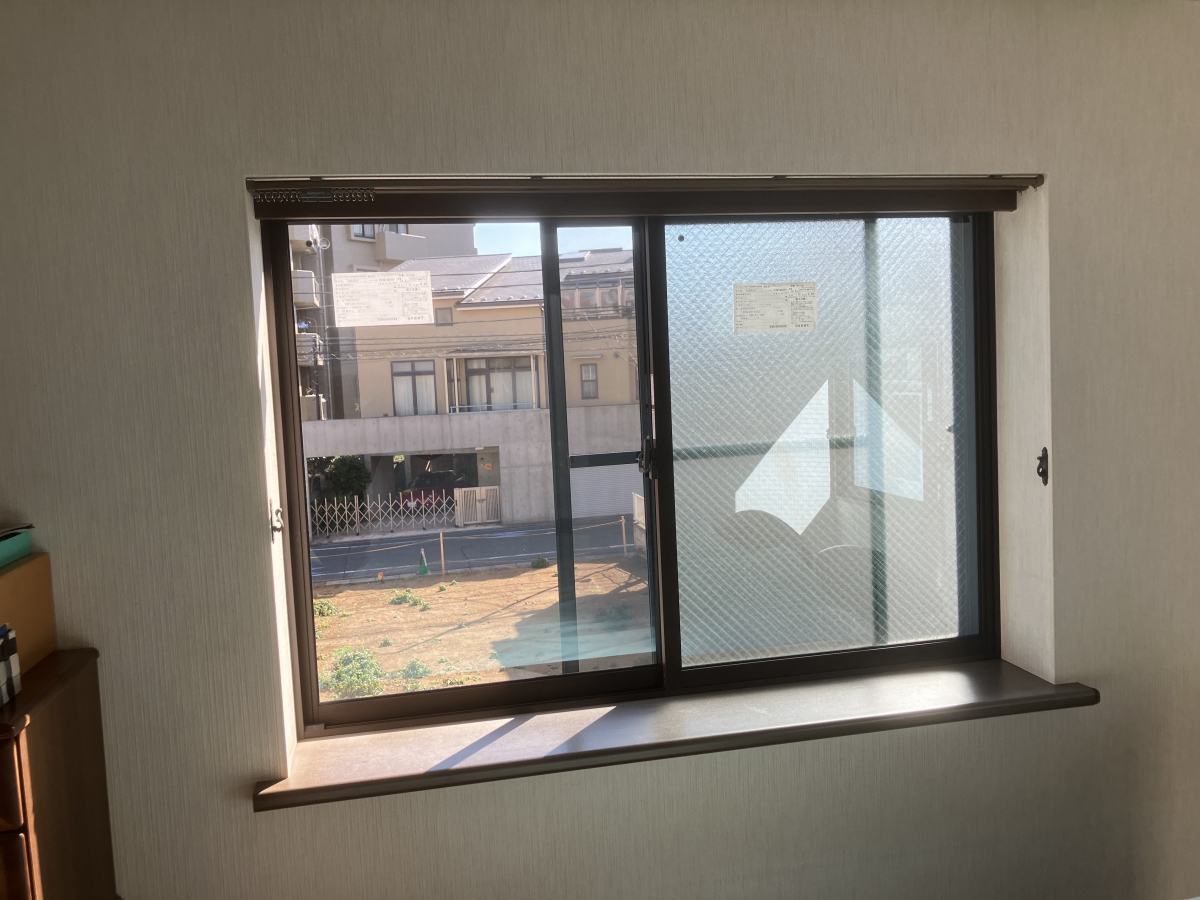 かとうがらすてん　大森山王のスペーシアクール(真空ガラス)入りインプラス(内窓)のお取付けの施工後の写真1