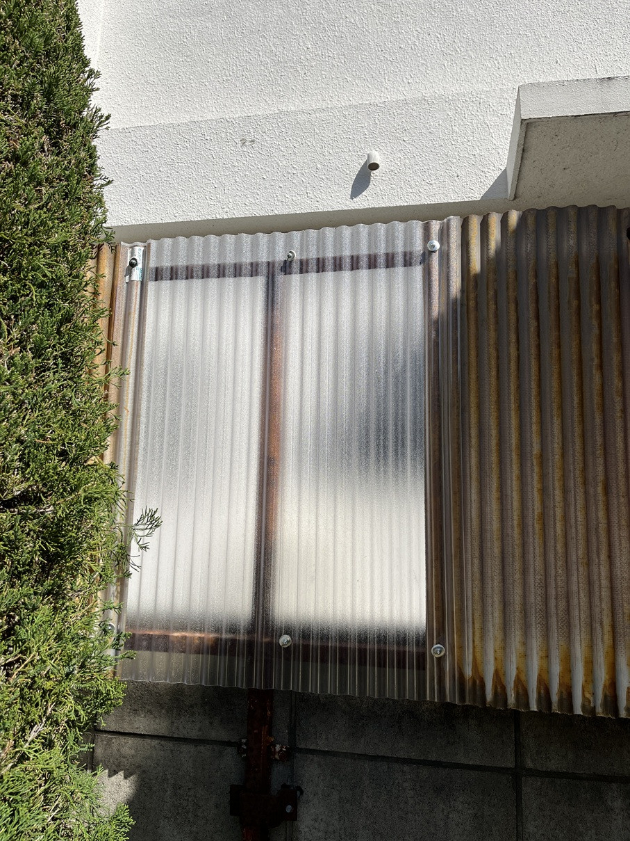 かとうがらすてん　大森山王の波板目隠し交換【東京都大田区】の施工後の写真1