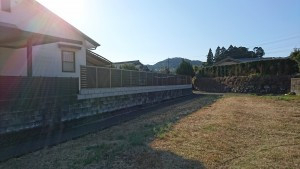 日向トーヨー住器の門川町　Ａ様邸　フェンス取付工事施工事例写真1