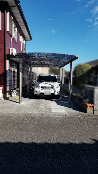 日向トーヨー住器の門川町　Ｉ様邸　カーポート工事の施工後の写真1