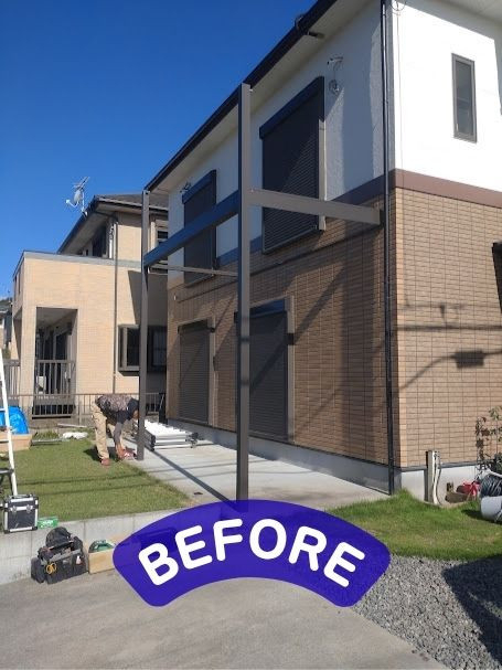 日向トーヨー住器の【日向市】バルコニーのリフォームで外観をガラリと一新!の施工前の写真2