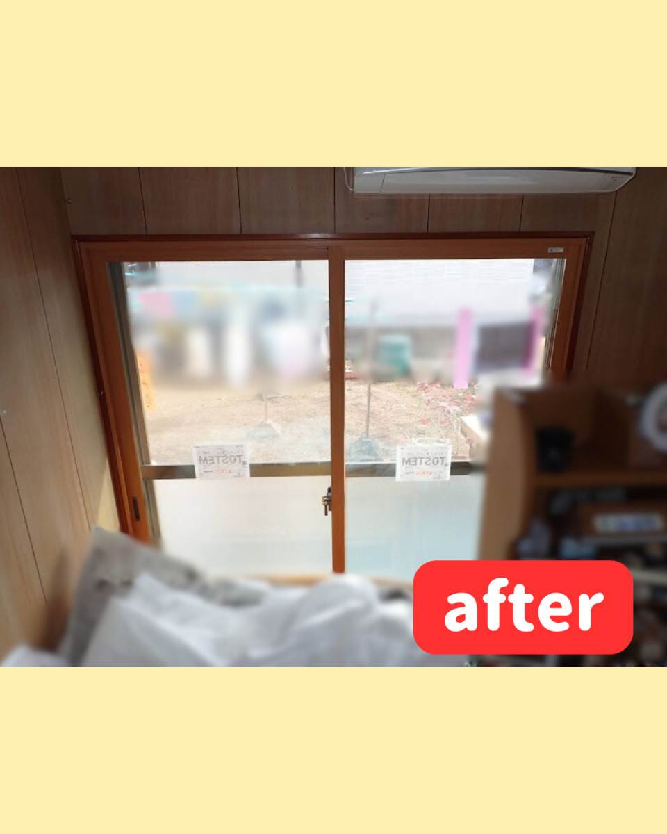 日向トーヨー住器の【日向市】窓リフォーム★内窓インプラスでお部屋も浴室もポカポカ♪の施工後の写真1