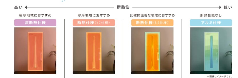 ネットアスの［安曇野市］リシェント玄関ドア＊高断熱仕様の施工事例詳細写真1