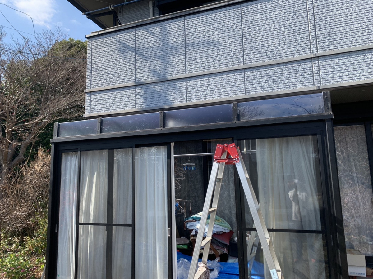 ニチヨシのテラス囲い屋根材交換＃1の施工後の写真2
