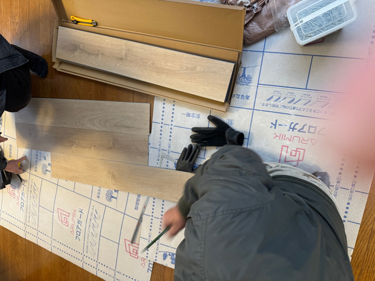 古石商店のフロアー交換もうわばＲｅフロアーでお得に交換！　施工費半減の「カラクリ」をご紹介。の施工後の写真1