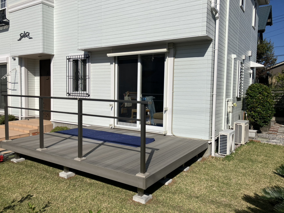 つくば住生活 つくば店の日差しも紫外線も視線もカット！見た目もおしゃれなLIXILスタイルシェード＜茨城県つくば市＞の施工前の写真1