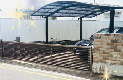 マドクターXの電動カーゲートの設置の施工後の写真1