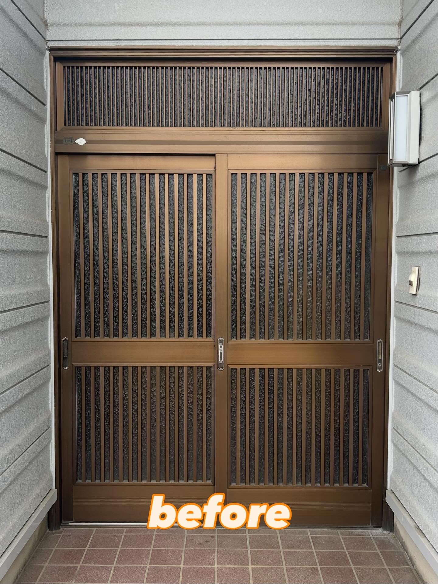 マドクターXの1dayリフォーム 〜玄関ドア編〜の施工前の写真1