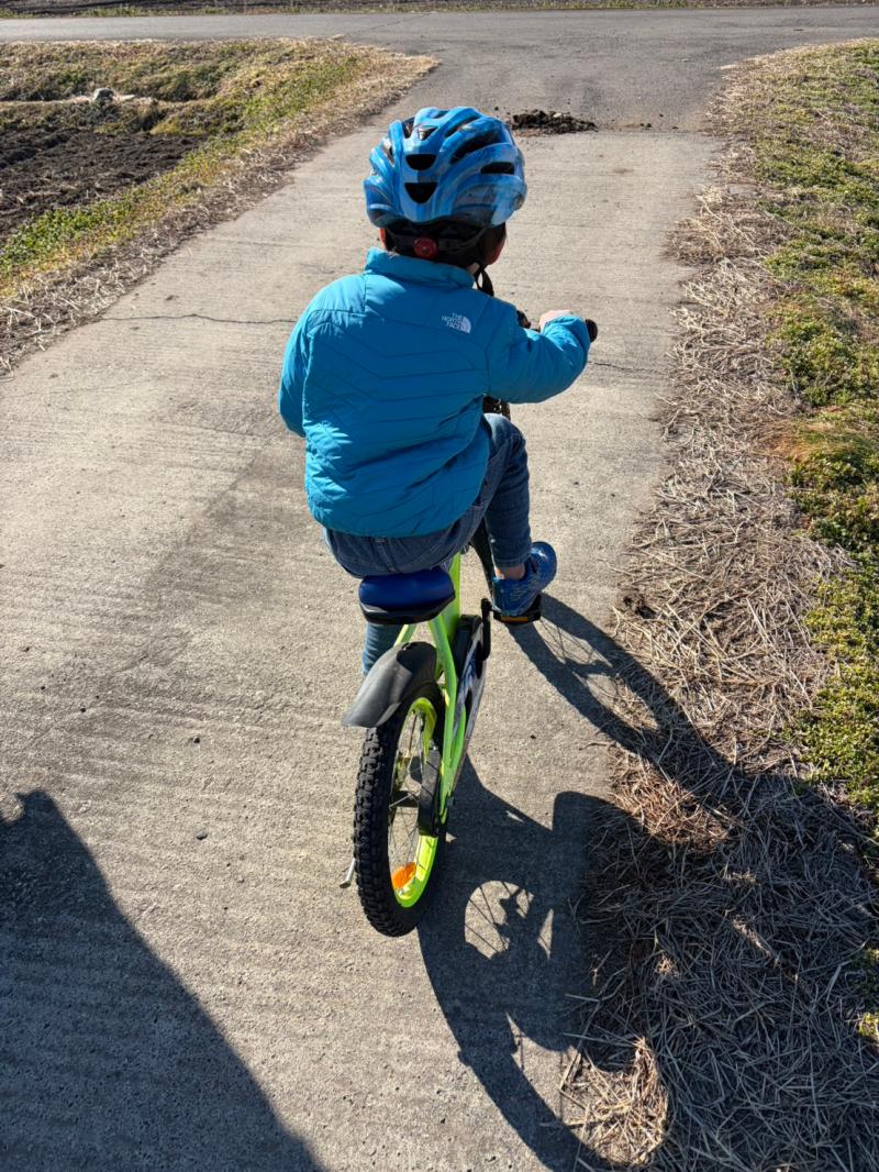 自転車練習 カワサキトーヨー住器 那須那珂川のブログ 写真1