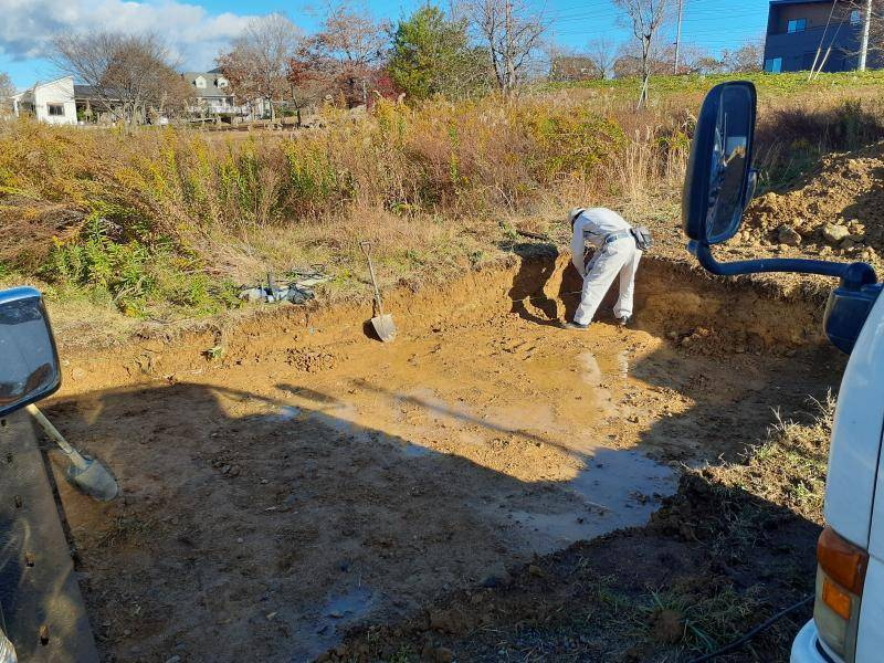 カワサキトーヨー住器 那須那珂川のカーポート設置工事の施工前の写真1