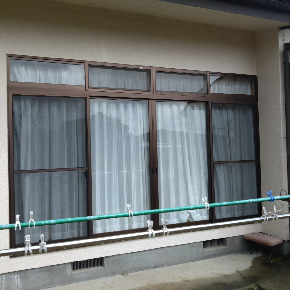 カワサキトーヨー住器 那須那珂川のサンルーム設置工事の施工前の写真1