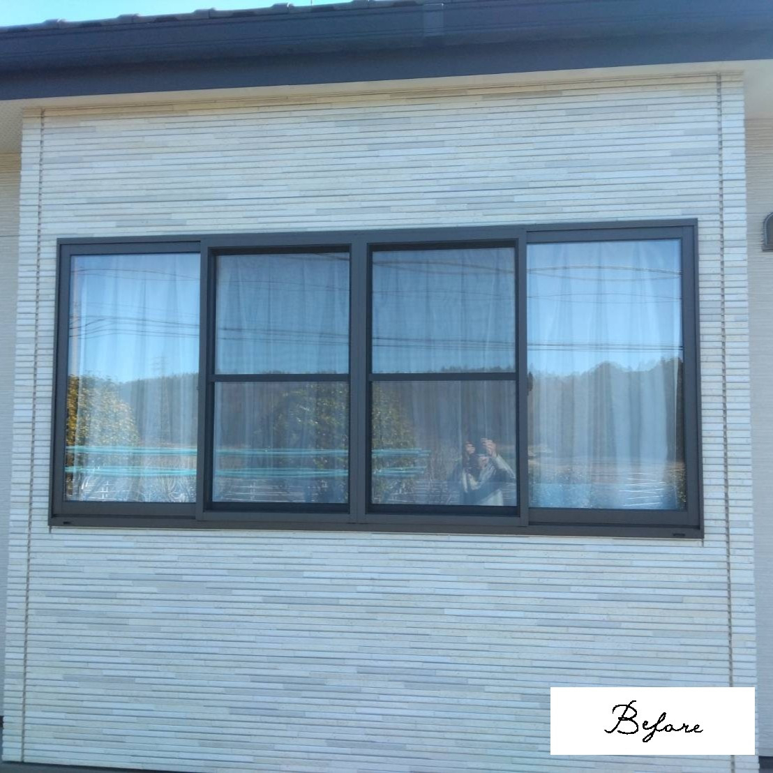 カワサキトーヨー住器 那須那珂川のシャッター設置工事の施工前の写真1