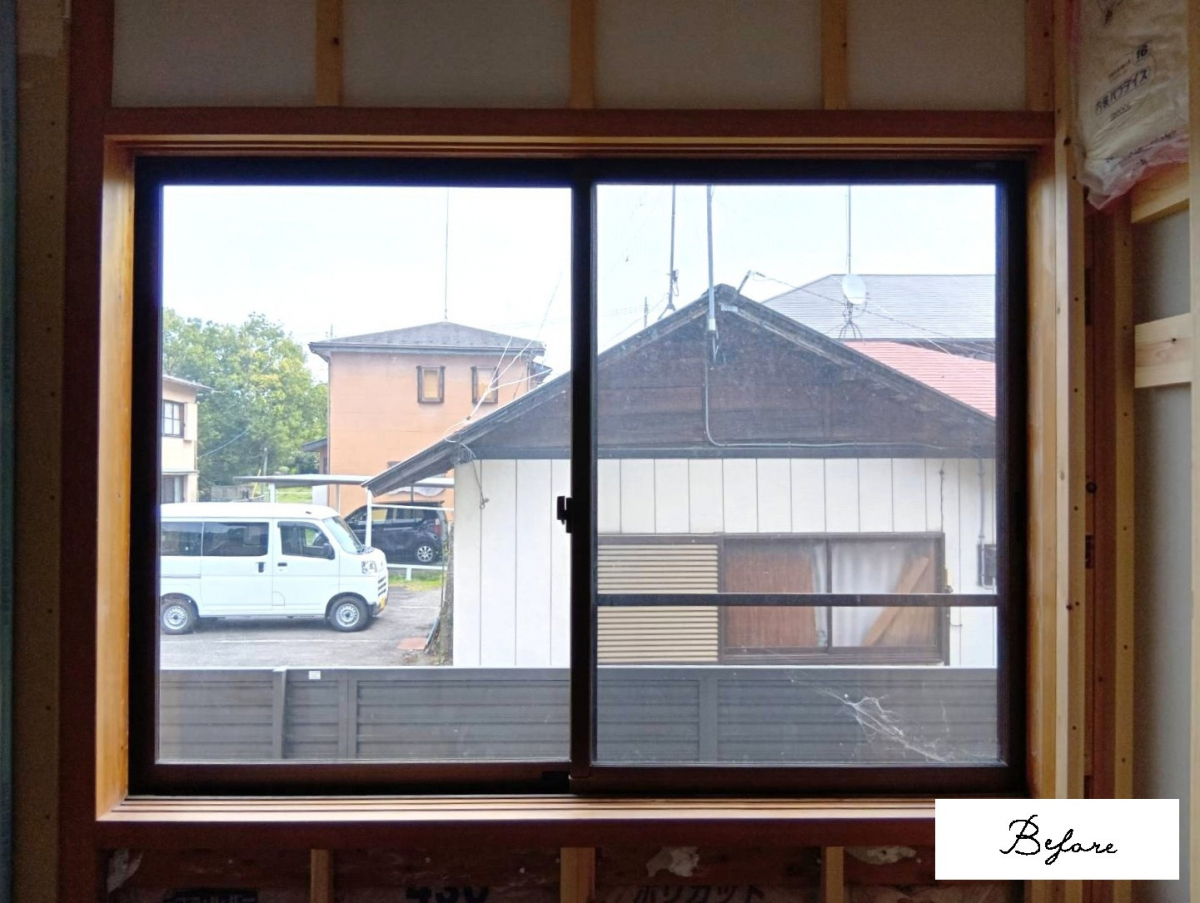 カワサキトーヨー住器 那須那珂川の内窓設置工事の施工前の写真1