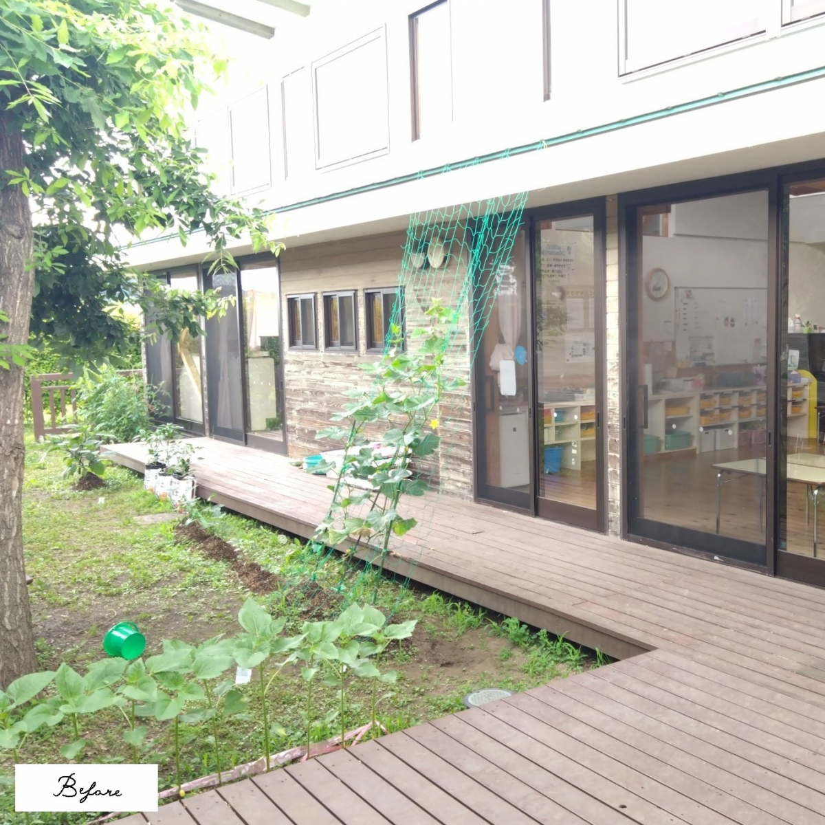 カワサキトーヨー住器 那須那珂川の外付け日よけ設置工事の施工前の写真2