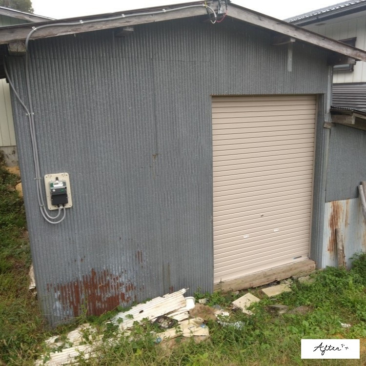 カワサキトーヨー住器 那須那珂川のシャッター設置工事(S 様邸)の施工後の写真2