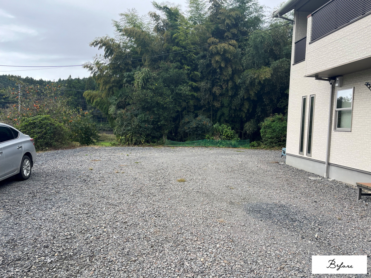 カワサキトーヨー住器 那須那珂川のカーポート設置工事(S 様邸)の施工前の写真1