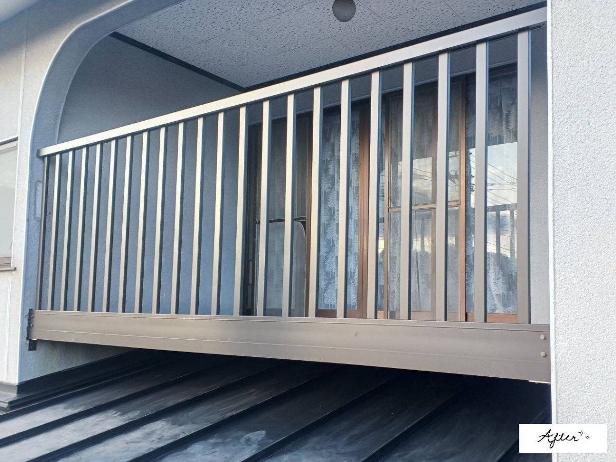 カワサキトーヨー住器 那須那珂川のバルコニー取替工事(A 様邸)の施工後の写真1