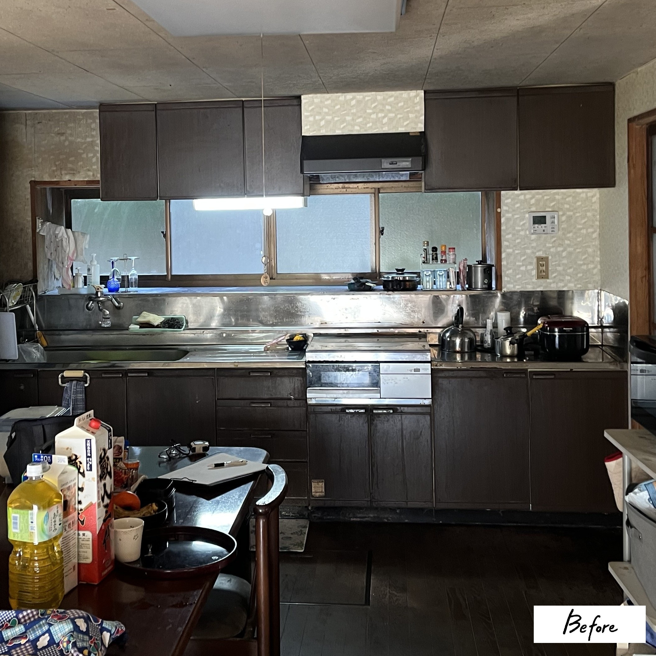 カワサキトーヨー住器 那須那珂川のキッチン取替工事(O 様邸)の施工前の写真1