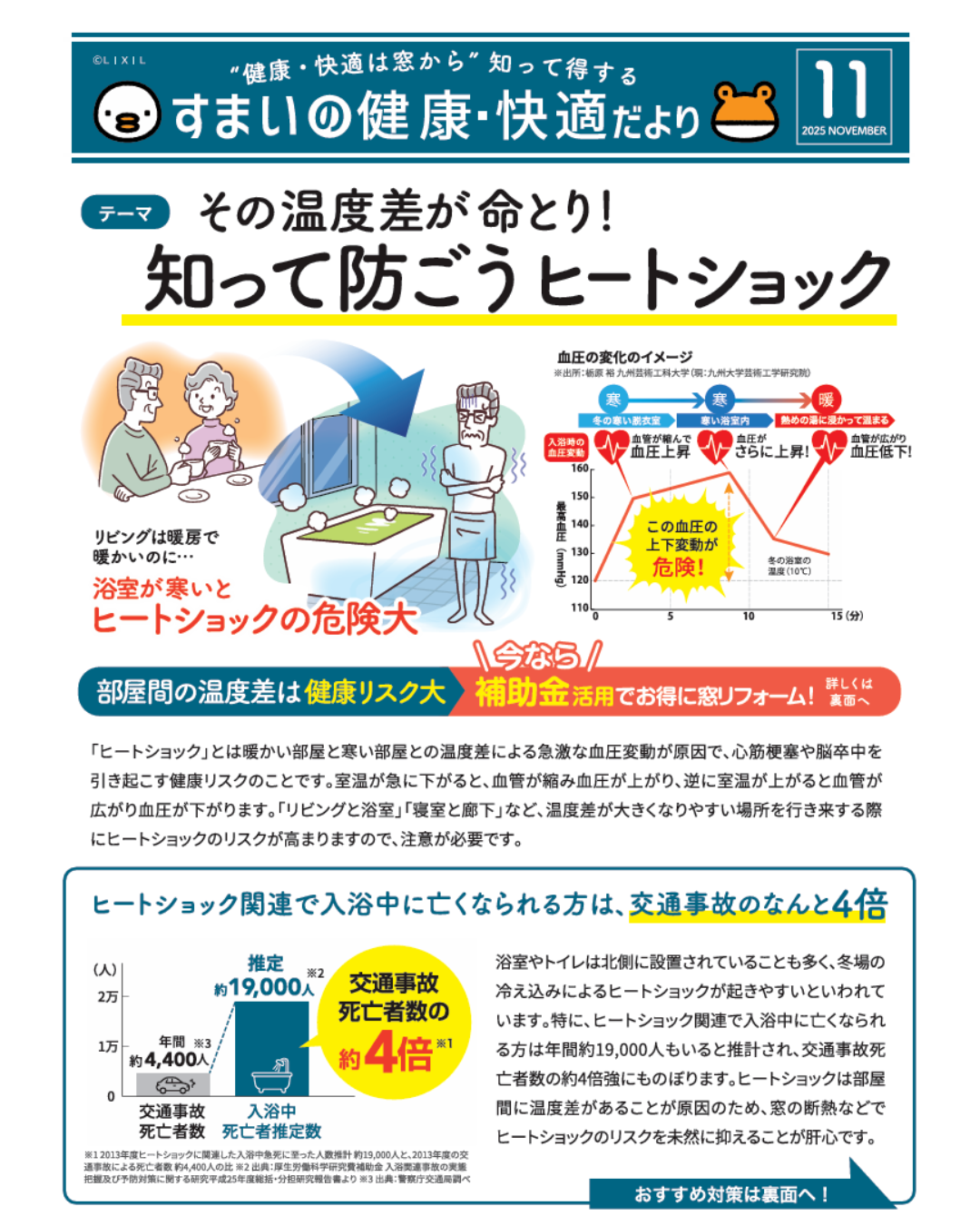 住まいの「健康・快適」だより 11月号 マドLABO前橋のブログ 写真1