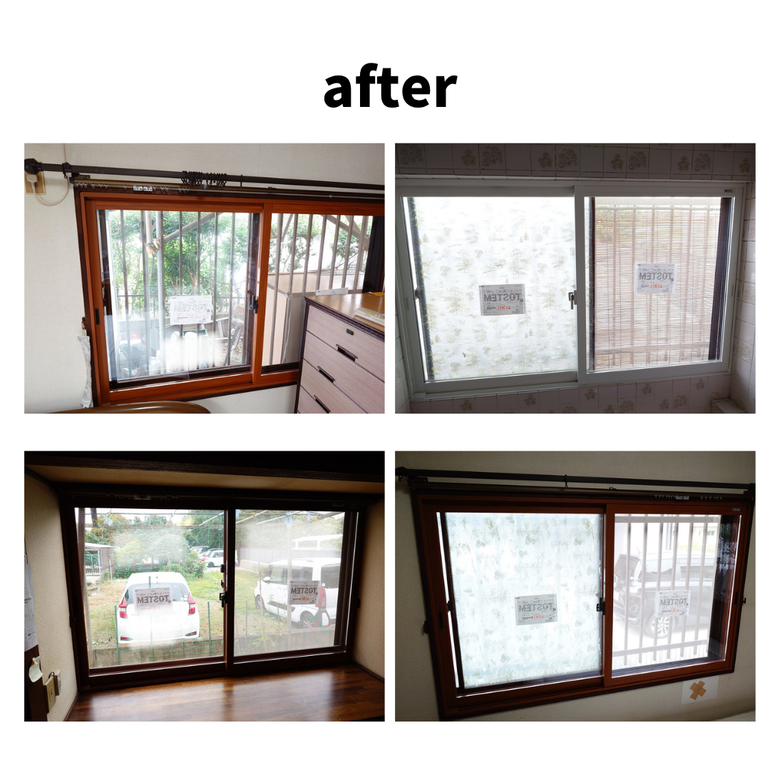 マドLABO前橋の前橋市でLIXILインプラスを設置。これからの冬と猛暑に備える断熱リフォームの施工後の写真1