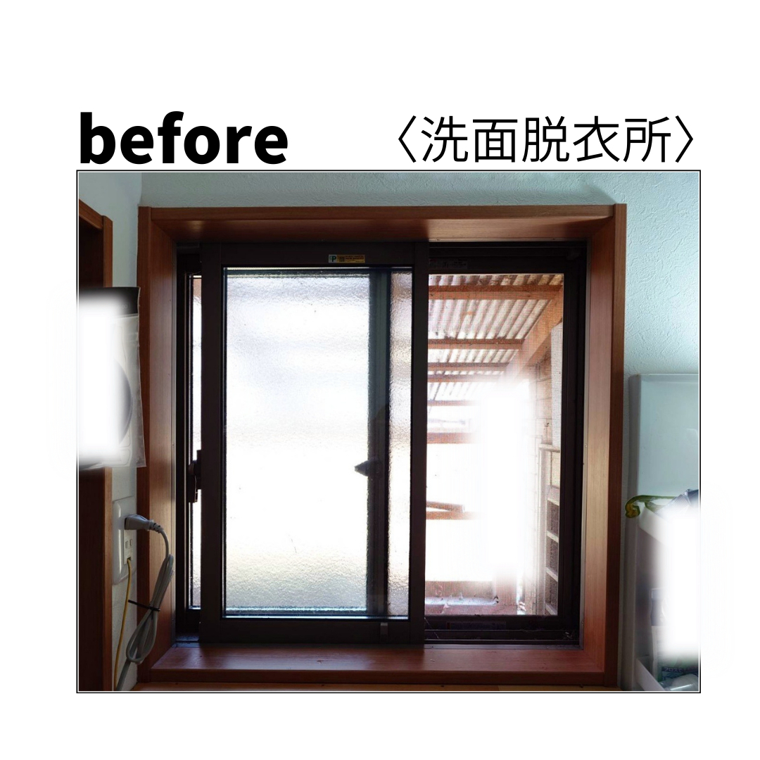 マドLABO前橋の前橋市｜家全体をインプラスで断熱化。特に寒い浴室・洗面所に効果期待の施工前の写真2