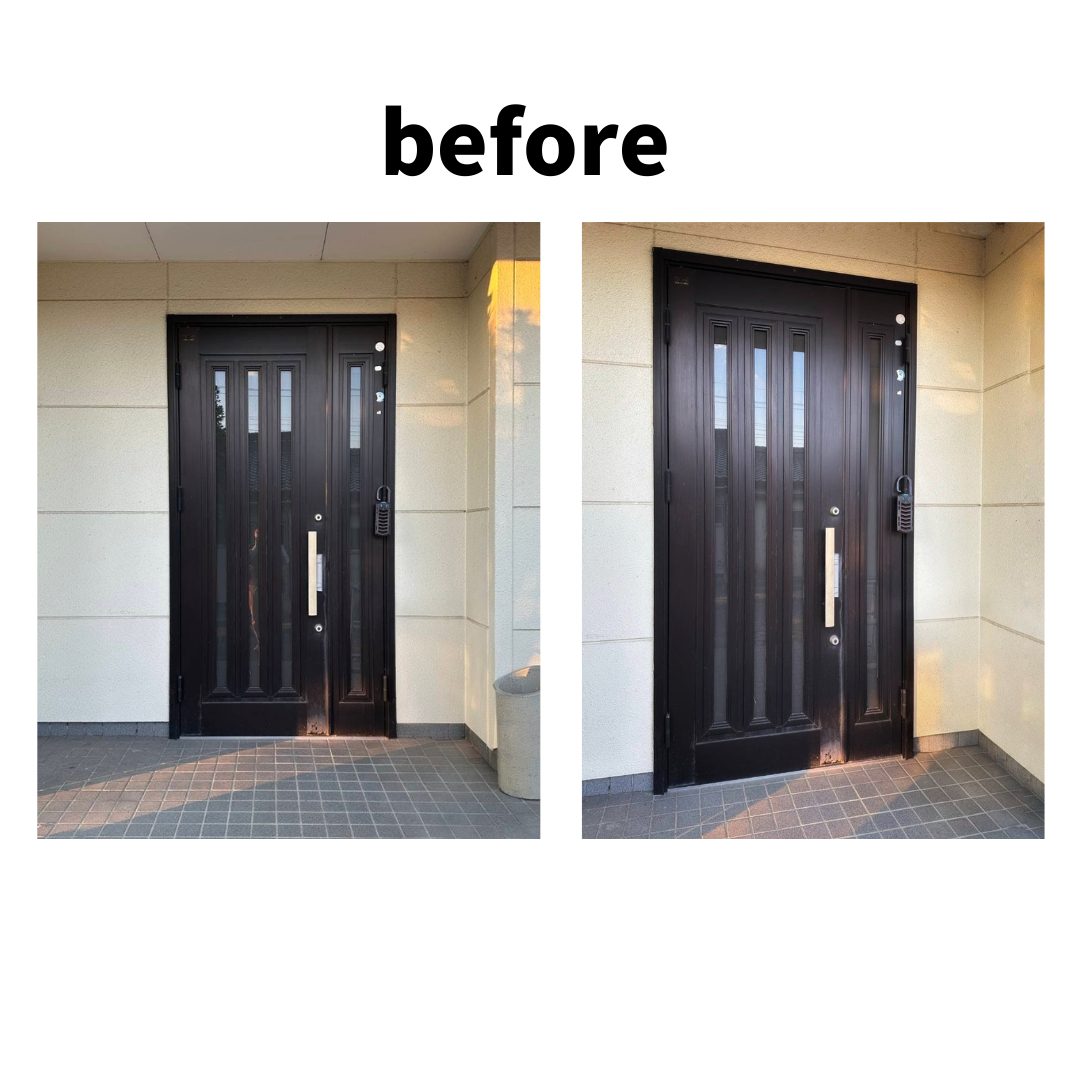 マドLABO前橋の【前橋市】動線に合わせて吊元変更。玄関を快適に。の施工前の写真1