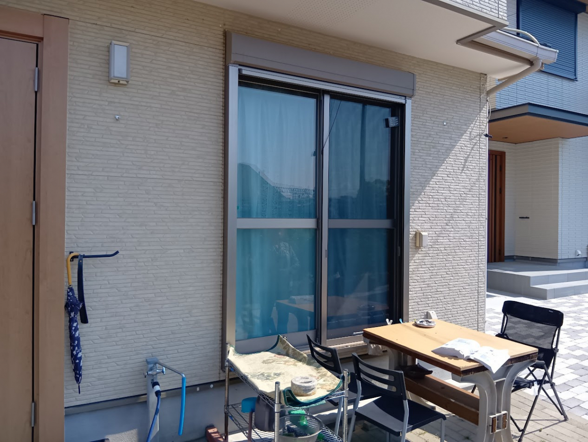 ビエンカサの当たたら便利、テラス屋根の施工前の写真1