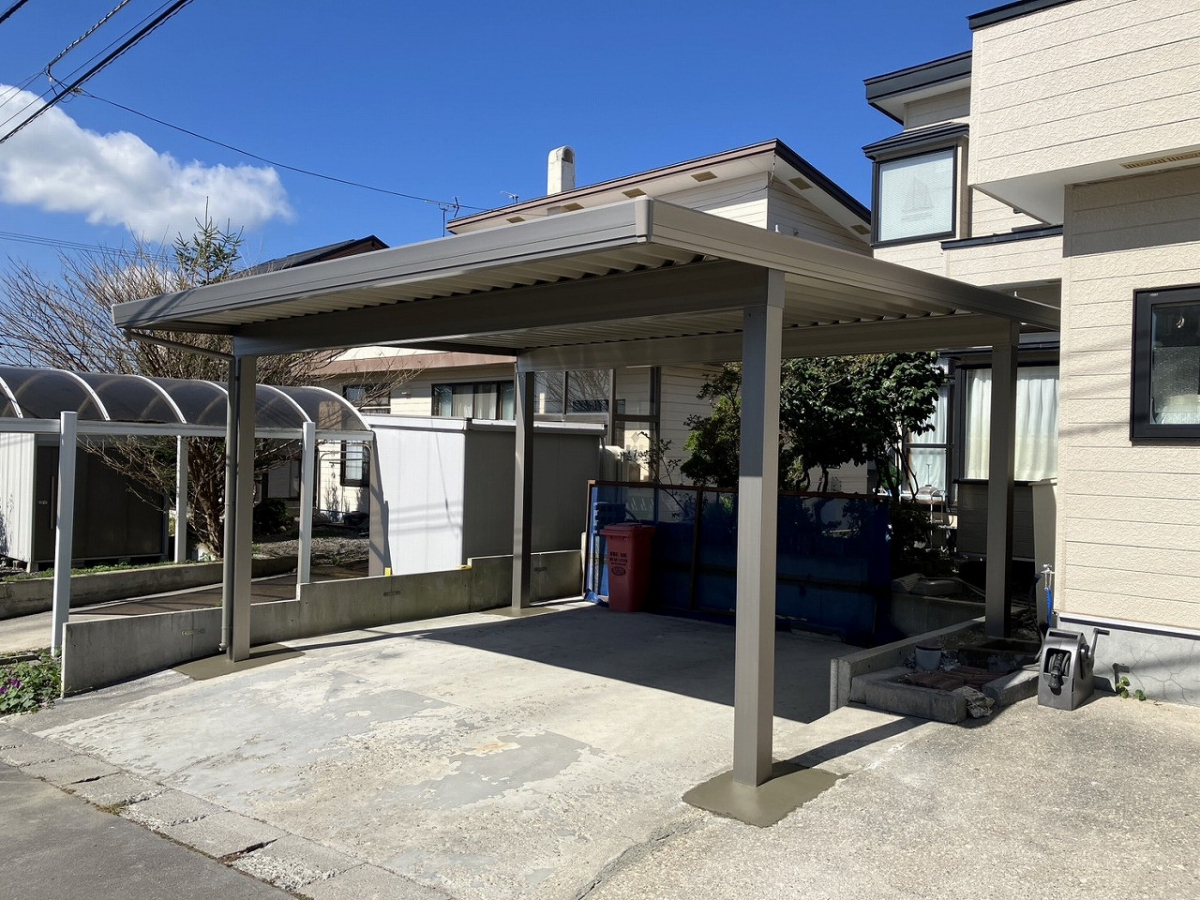 リ・ウィンドの建てるなら今!!【カーポート】２台用の施工後の写真2