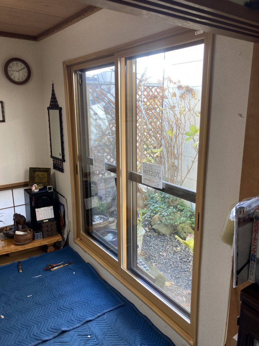 リ・ウィンドの掃き出し窓に【インプラス】の施工後の写真1