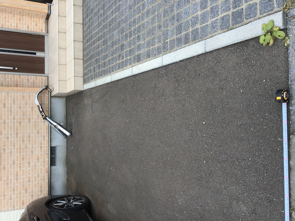 リ・ウィンドの【カーポートST3000】2台用設置・施工実例🚗❄️の施工前の写真2