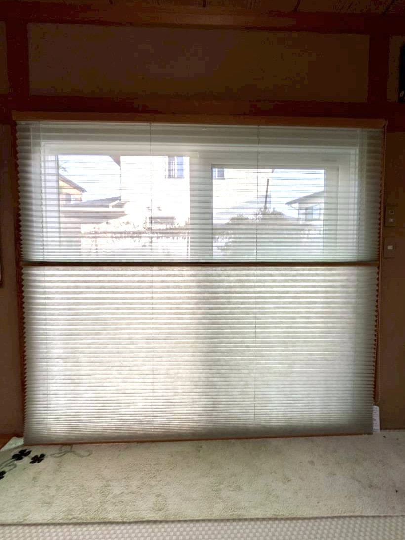 アイプラン今井ガラス建材の【プリーツスクリーン取付】和室に調和！快適で居心地のいい室内環境を実現！の施工後の写真2